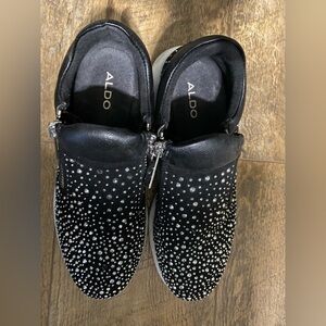 ALDO Studded Sneakers Black Women’s Size 6.5